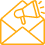 Email Marketing icon-letter and megaphone