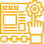 Search Engine Optimization icon-hand and device