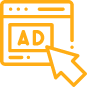 Pay Per Click Advertising icon-ad button