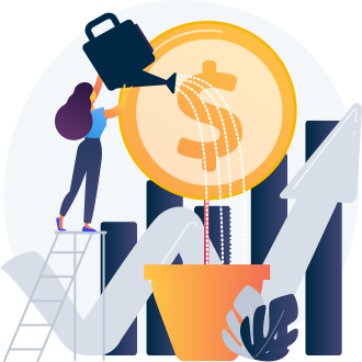 Pricing picture of woman at the ledder