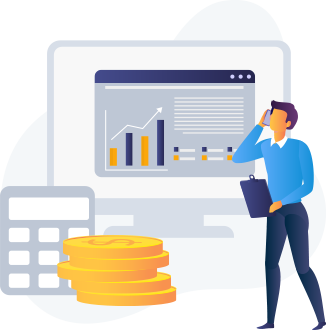 Pricing picture of man with a phone